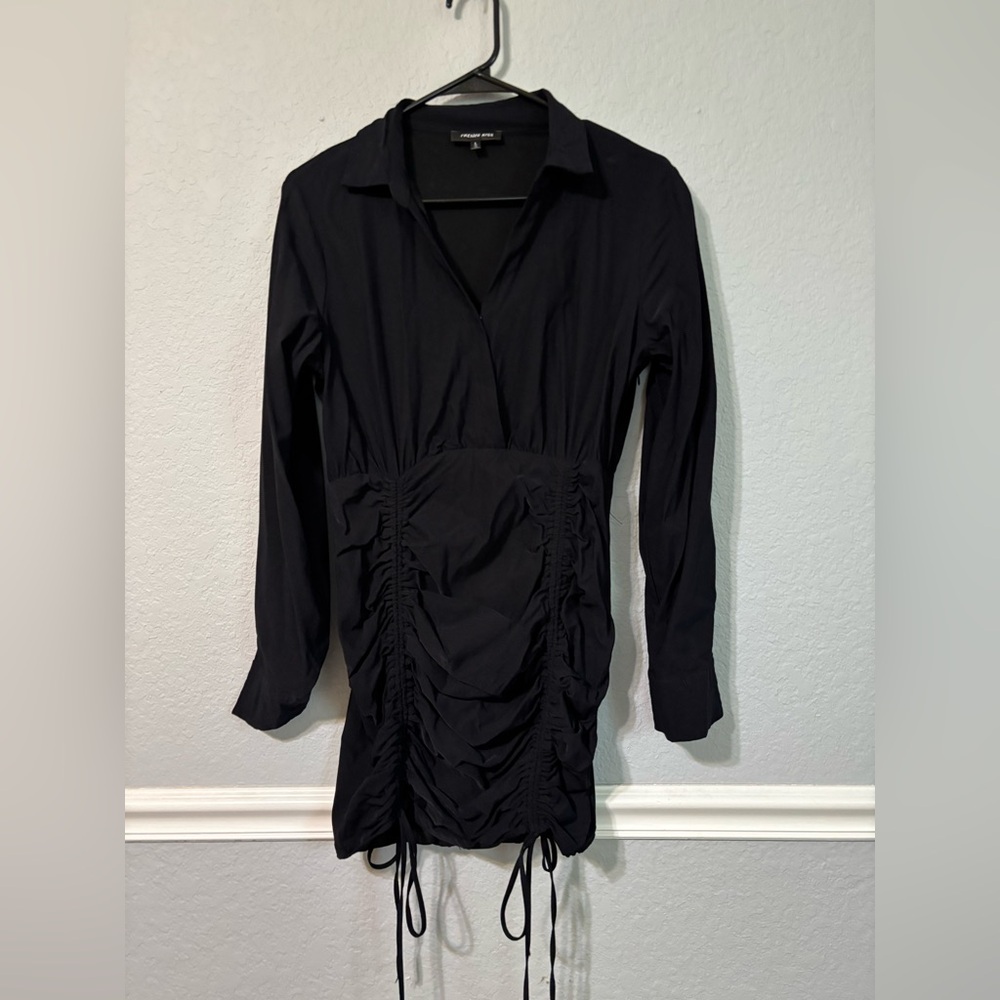french kyss Black Top with Crew Neck